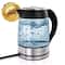 MegaChef 1.8L Glass Body & Stainless Steel Electric Tea Kettle